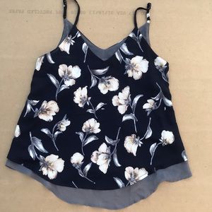 Sienna sky flowered tank top
